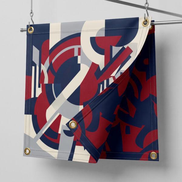 Heavy-duty 18 oz blockout vinyl banner studio hero shot — Sign America Chicago