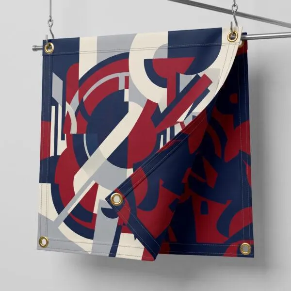 Heavy-duty 18 oz blockout vinyl banner studio hero shot — Sign America Chicago