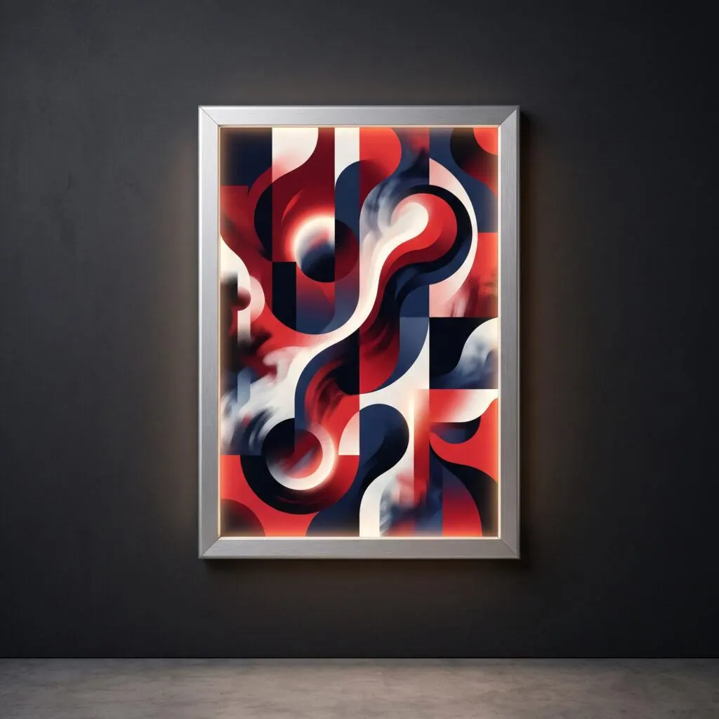 Slim LED light box frame glowing with poster graphic — Sign America Chicago
