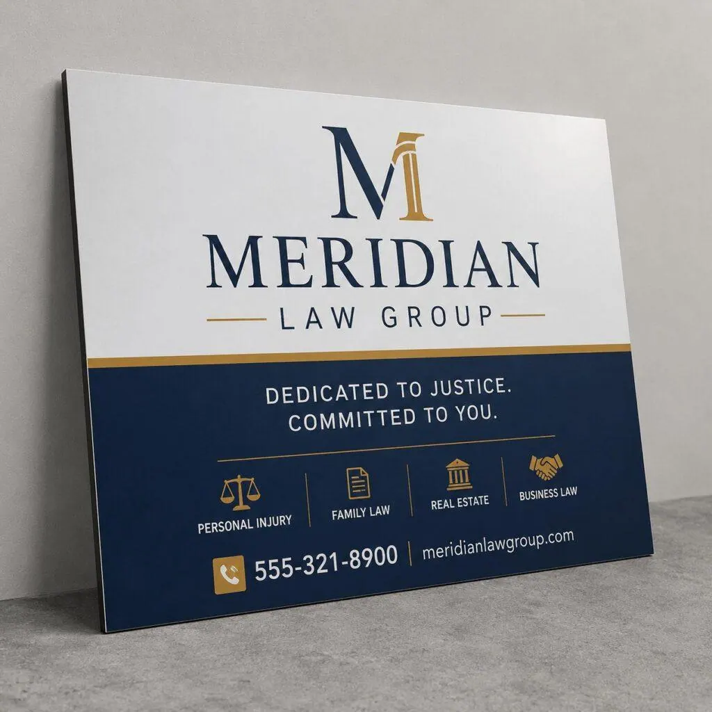 Aluminum composite ACM sign panel — rigid premium signage Sign America Chicago (photo 1)