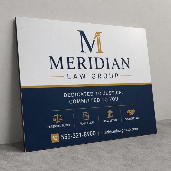 Aluminum composite ACM sign panel — rigid premium signage Sign America Chicago (photo 1)