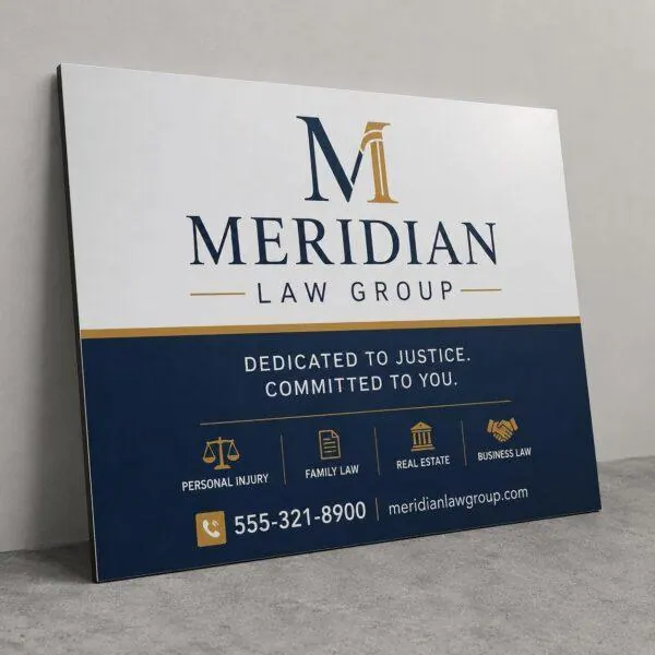 Aluminum composite ACM sign panel — rigid premium signage Sign America Chicago (photo 1)