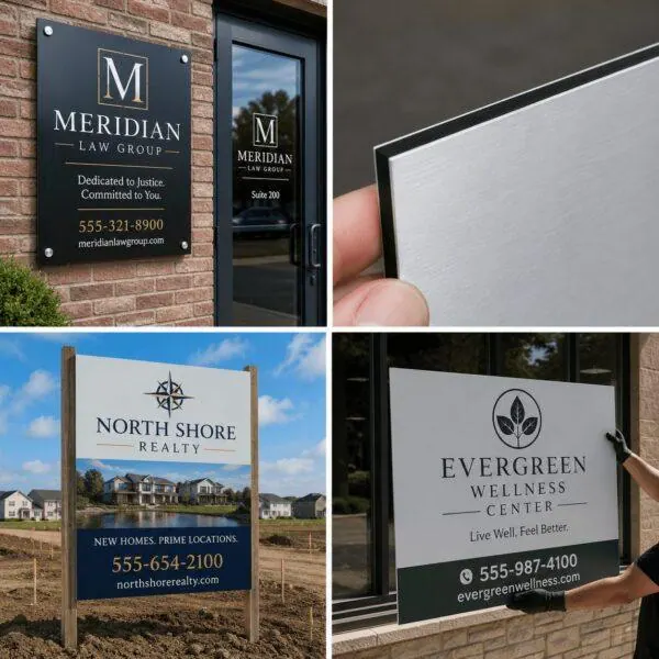 Aluminum composite ACM sign panel — rigid premium signage Sign America Chicago (photo 4)