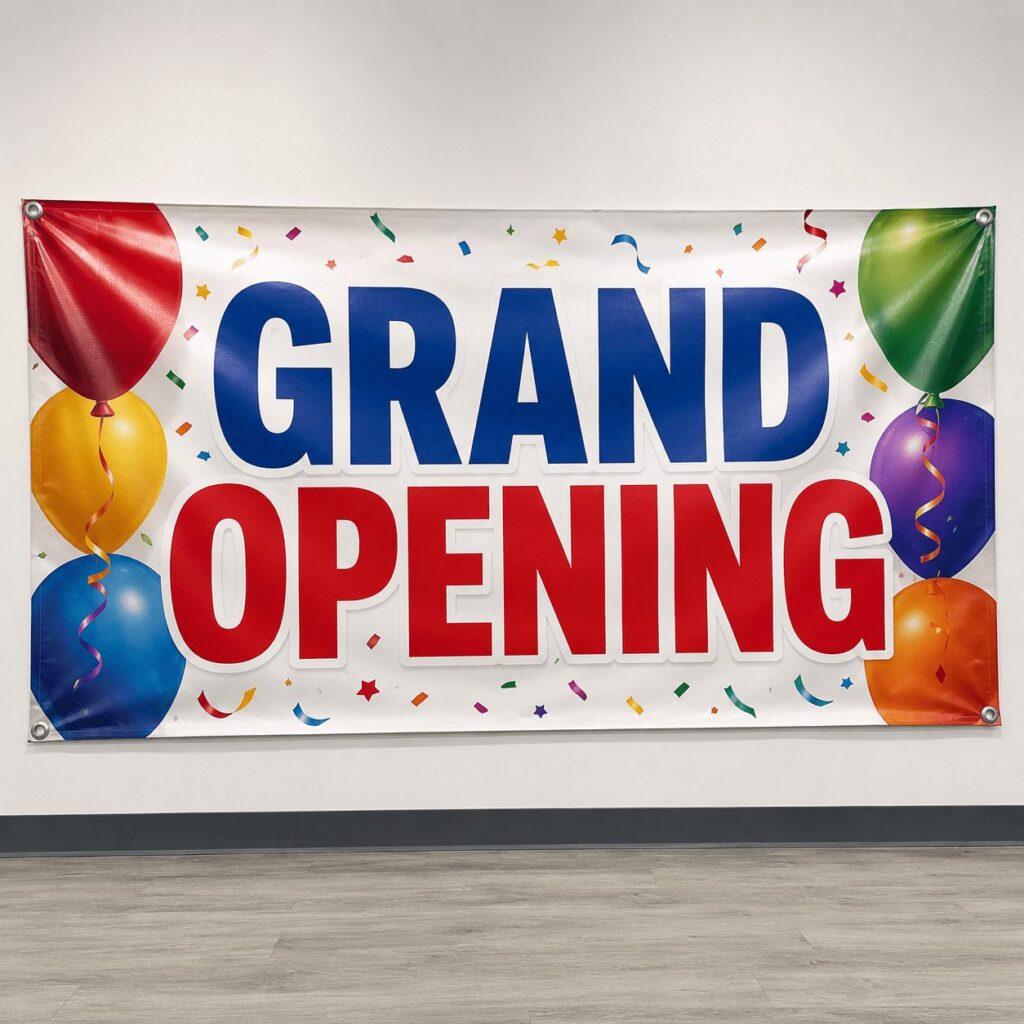 13 oz vinyl banner with hems and grommets — banner printing Sign America Chicago (photo 1)