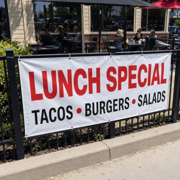 13 oz vinyl banner with hems and grommets — banner printing Sign America Chicago (photo 2)