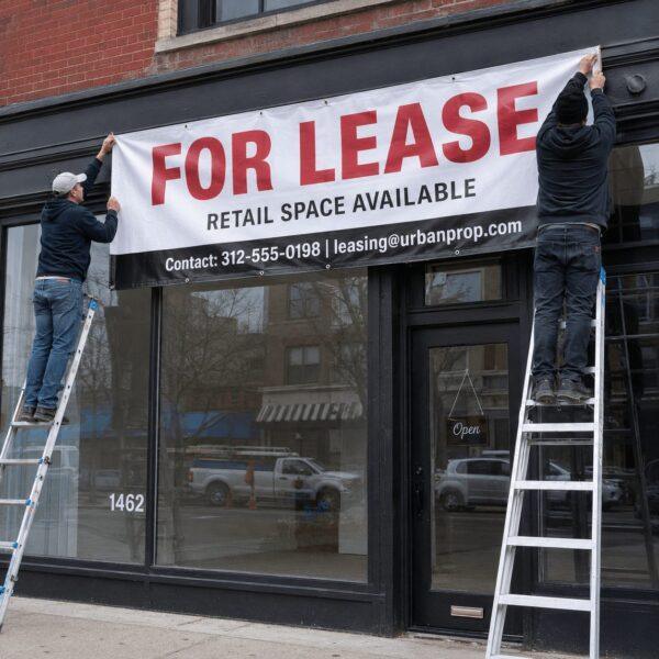 13 oz vinyl banner with hems and grommets — banner printing Sign America Chicago (photo 4)