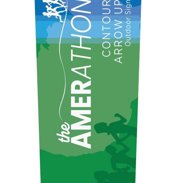 Contour Outdoor Sign Arrow Up - Plate Base