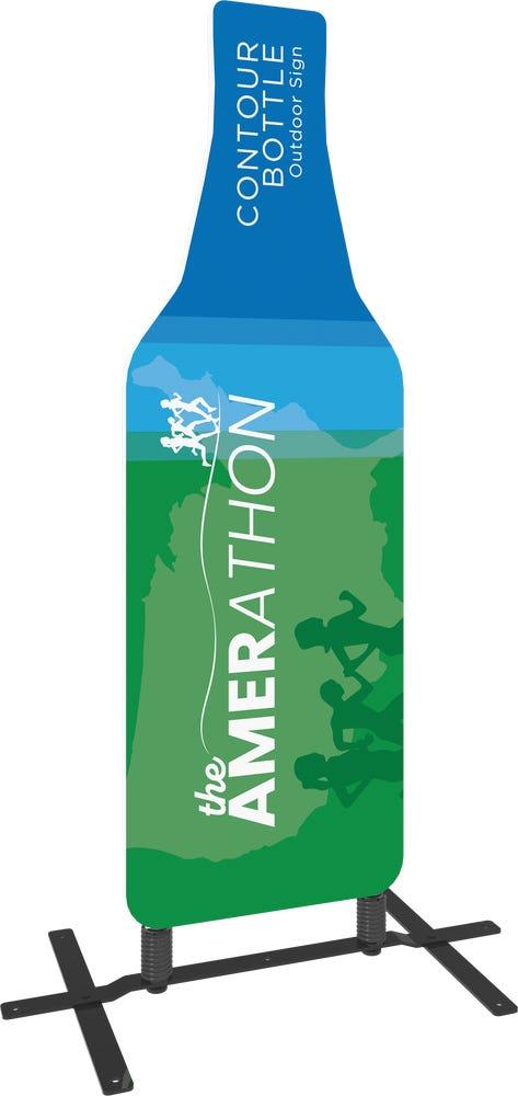 Contour Outdoor Sign Bottle - Plate Base