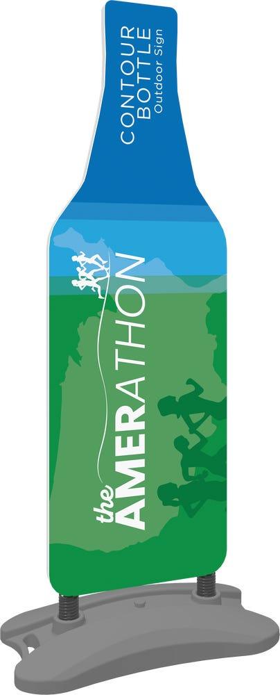 Contour Outdoor Sign Bottle - Water Base