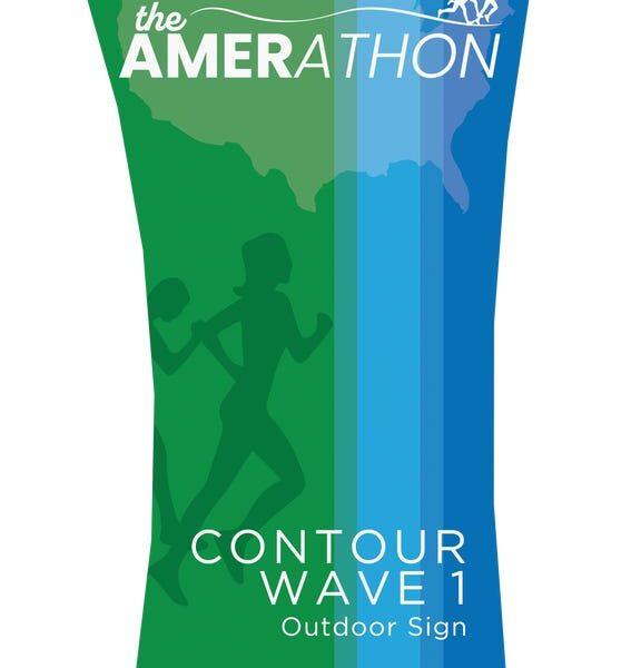 Contour Outdoor Sign Wave 1 - Plate Base