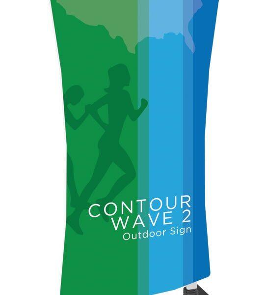 Contour Outdoor Sign Wave 2 - Plate Base