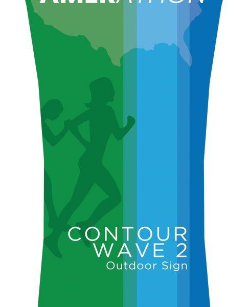 Contour Outdoor Sign Wave 2 - Water Base