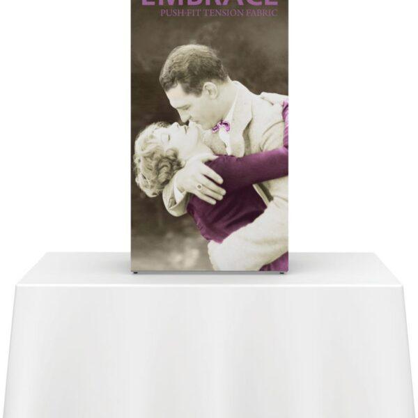 Embrace 2.5ft Tabletop Push-Fit Tension Fabric Display