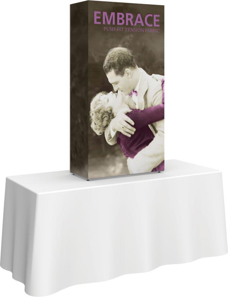 Embrace 2.5ft Tabletop Push-Fit Tension Fabric Display
