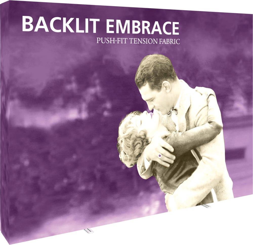 Embrace 10ft Backlit Full Height Push-Fit Tension Fabric Display