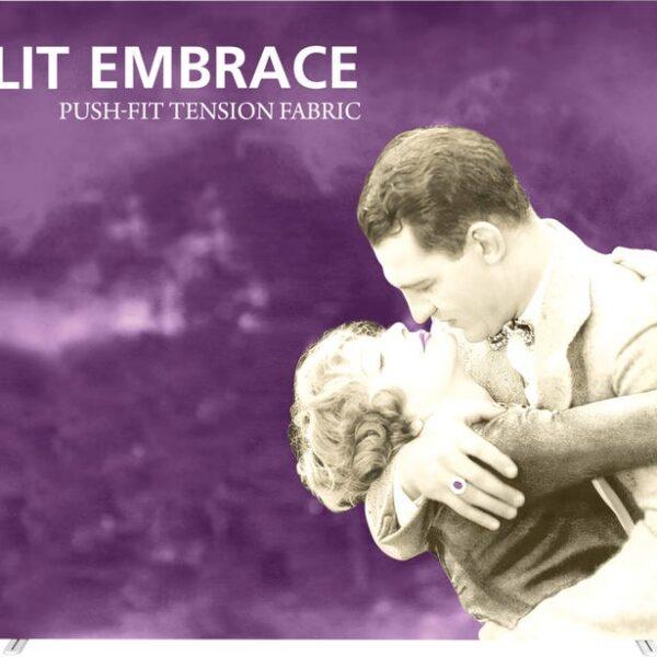 Embrace 12.5ft Backlit Full Height Push-Fit Tension Fabric Display