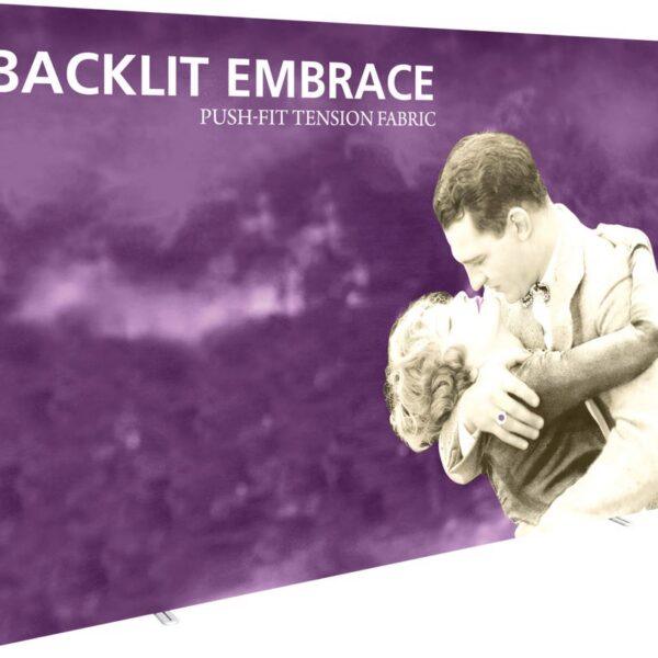 Embrace 12.5ft Backlit Full Height Push-Fit Tension Fabric Display