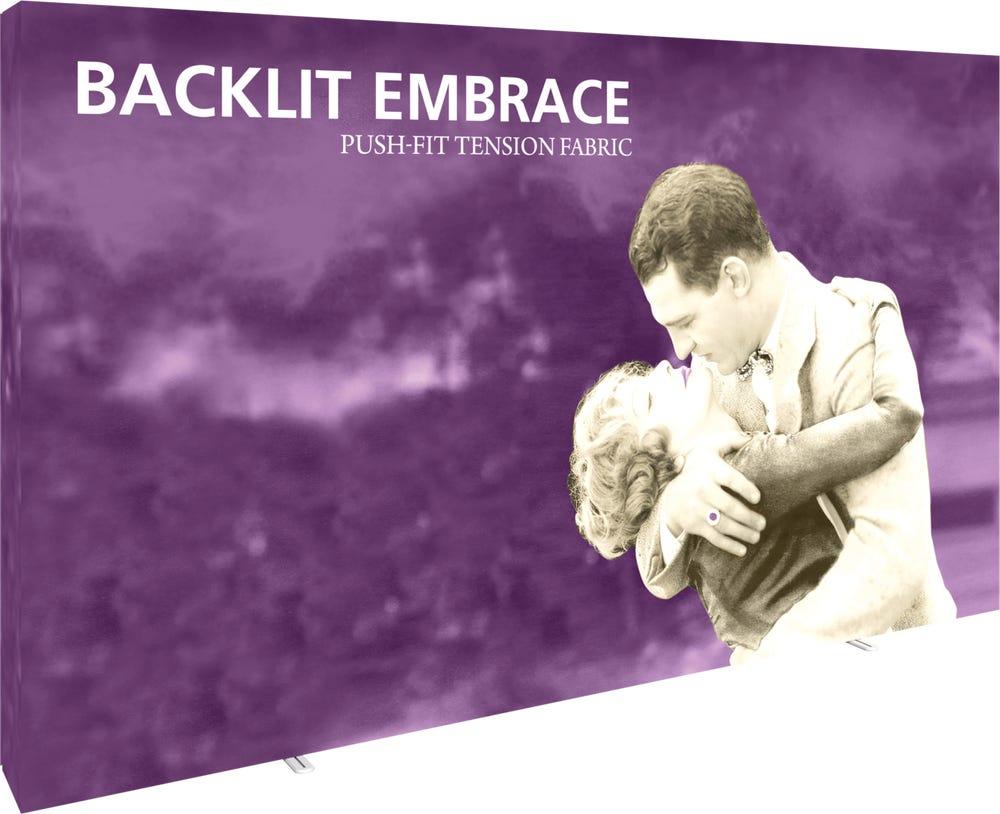 Embrace 12.5ft Backlit Full Height Push-Fit Tension Fabric Display