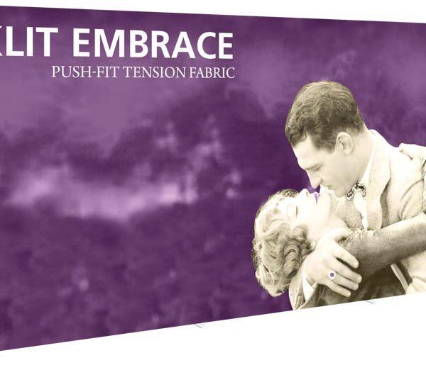 Embrace 20ft Backlit Full Height Push-Fit Tension Fabric Display
