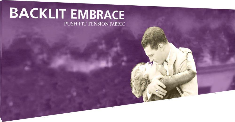Embrace 20ft Backlit Full Height Push-Fit Tension Fabric Display