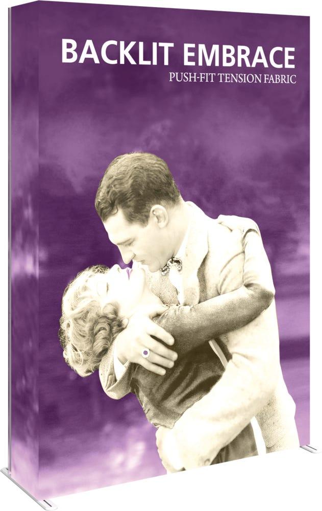 Embrace 5ft Backlit Full Height Push-Fit Tension Fabric Display
