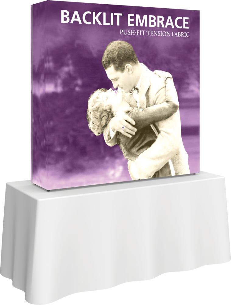 Embrace 5ft Backlit Tabletop Push-Fit Tension Fabric Display