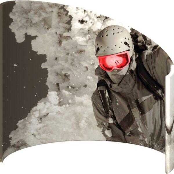 Formulate C-Shaped Wall Tension Fabric Structure