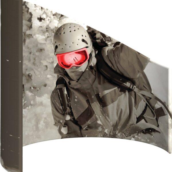Formulate C-Shaped Wall Tension Fabric Structure