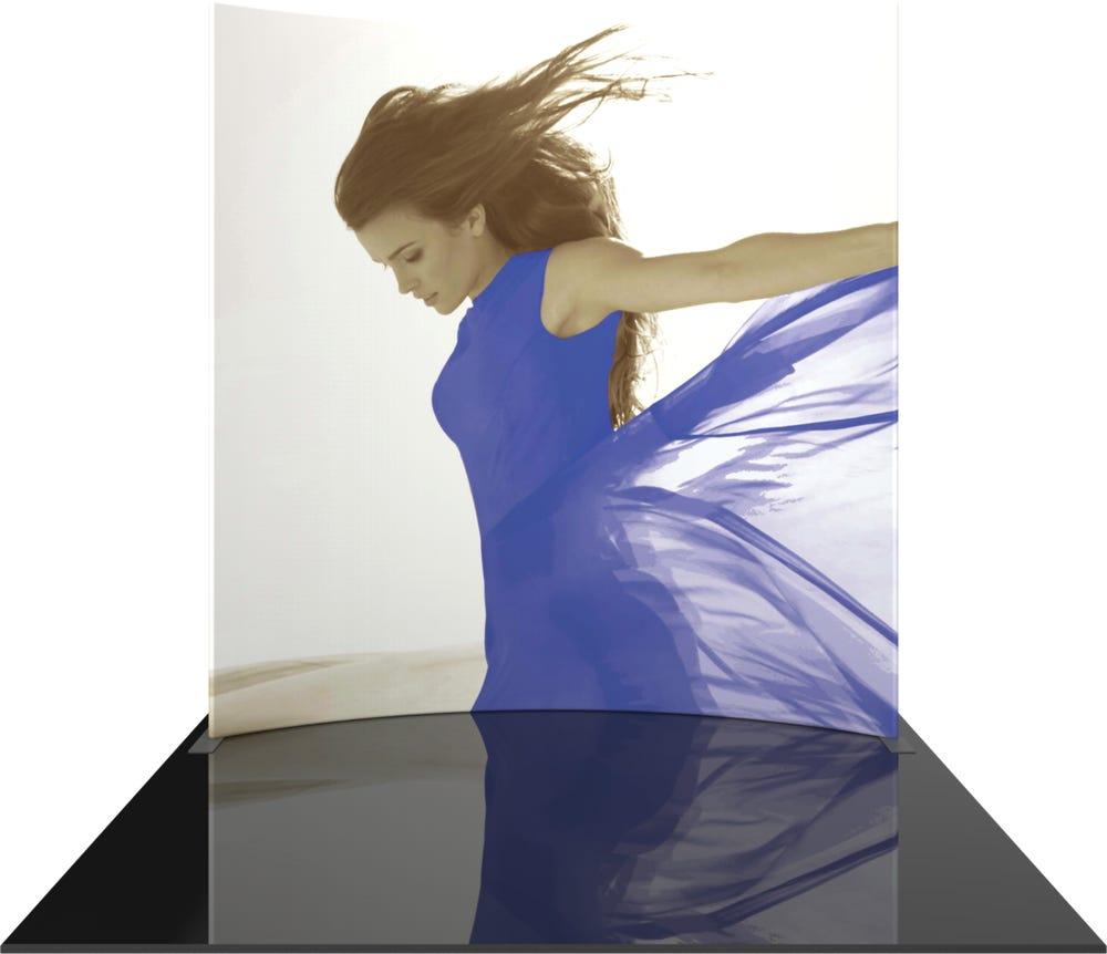 Formulate Master 10ft Horizontal Curve 10ft Tall Fabric Backwall