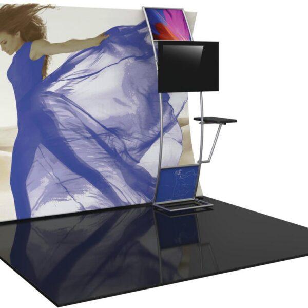 Formulate Master 10ft VC9 Vertical Curve Fabric Backwall