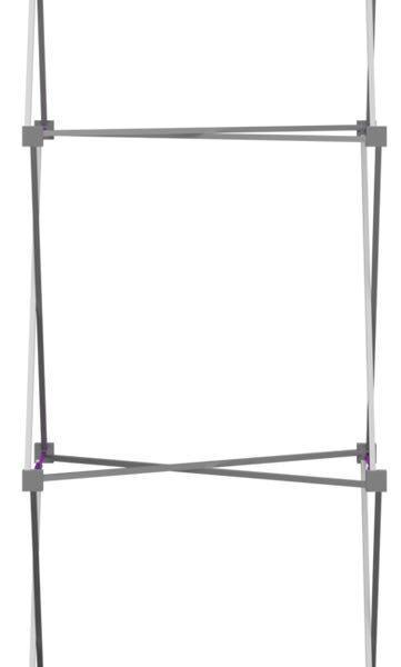 Hopup 2.5ft Backlit Straight Full Height Tension Fabric Display Kit