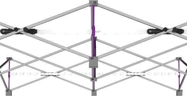 Hopup 5ft Backlit Straight Tabletop Tension Fabric Display