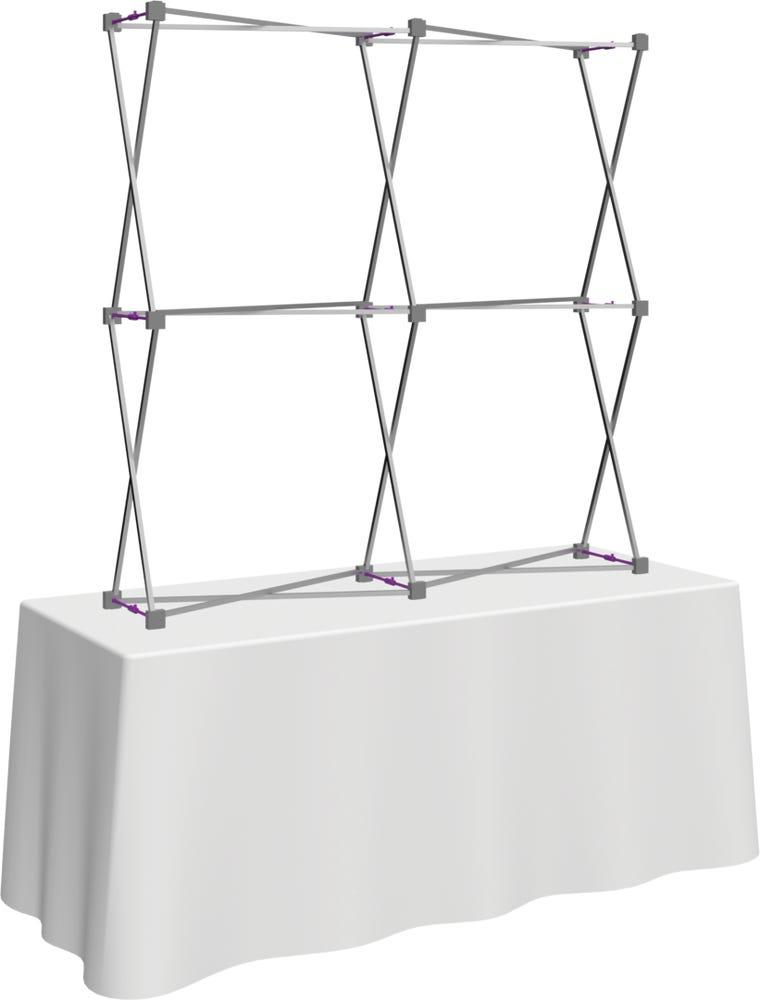 Hopup 5ft Straight Square Tabletop Tension Fabric Display