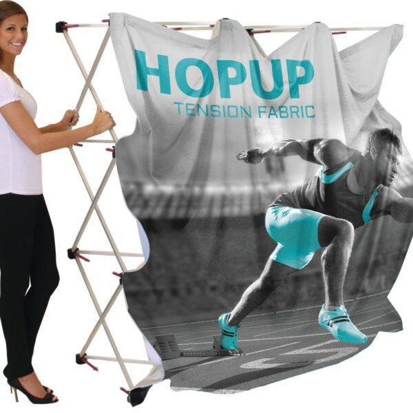 Hopup 7.5ft Curved Full Height Tension Fabric Display