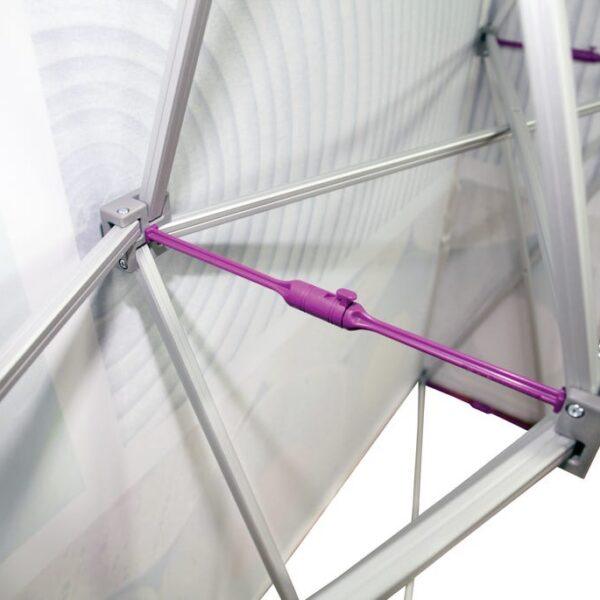 Hopup 5.5ft Curved Square Tabletop Tension Fabric Display