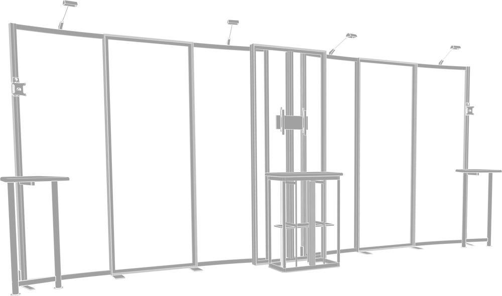 Hybrid Pro 20ft Modular Backwall Kit 09
