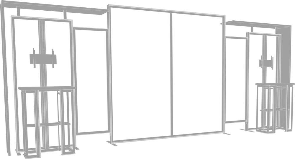 Hybrid Pro 20ft Modular Backwall Kit 11