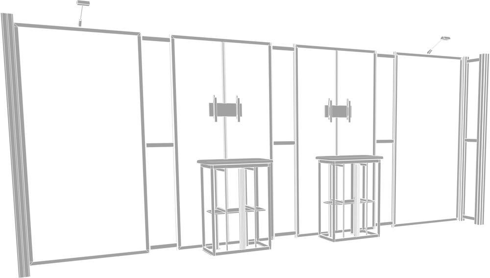 Hybrid Pro 20ft Modular Backwall Kit 13