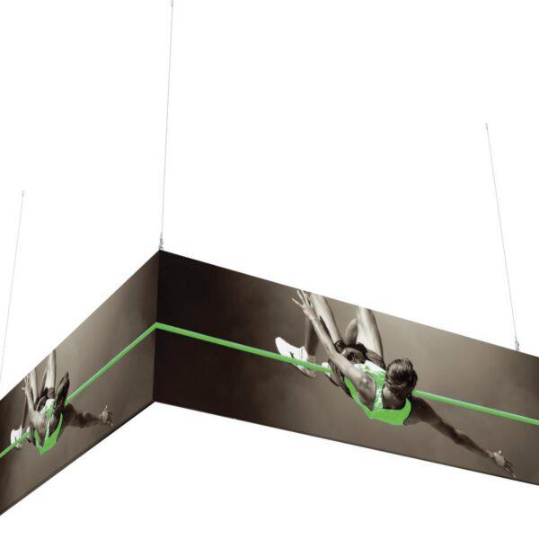 10ft x 10ft x 3ft L-Shaped Hanging Structure
