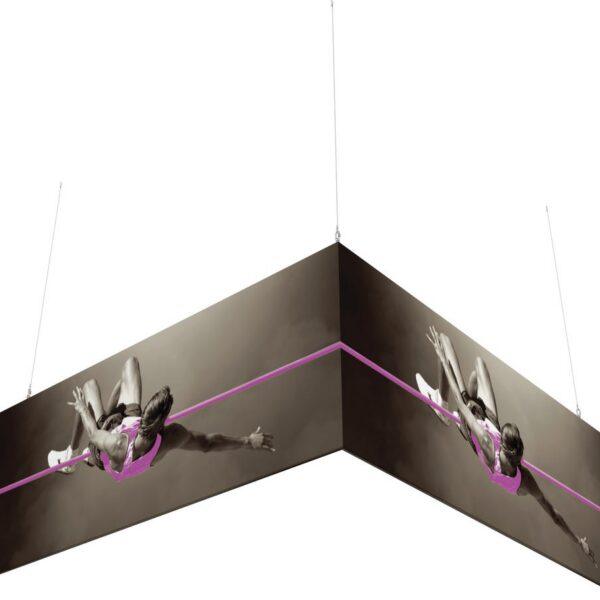10ft x 10ft x 4ft L-Shaped Hanging Structure