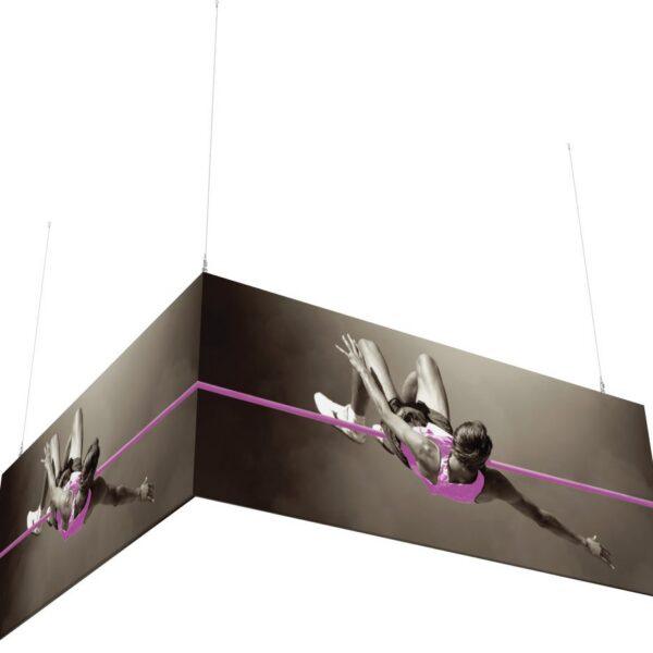 10ft x 10ft x 4ft L-Shaped Hanging Structure