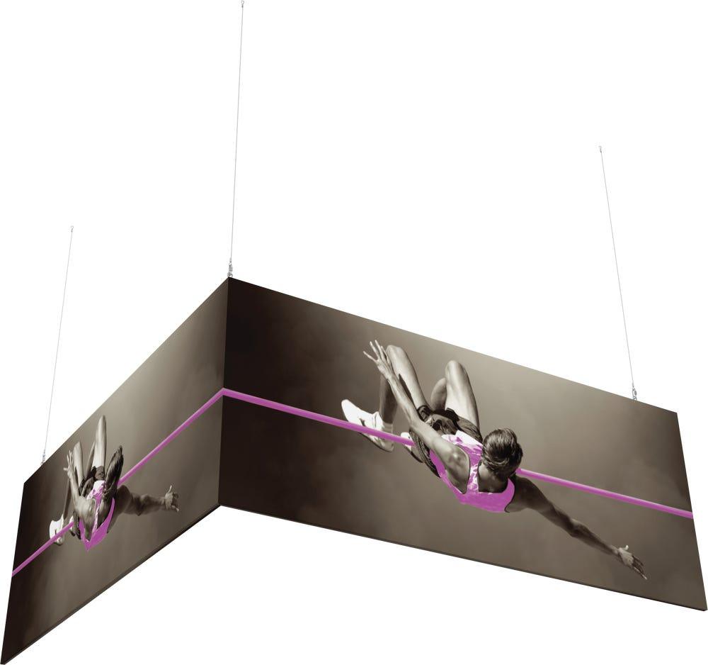 10ft x 10ft x 4ft L-Shaped Hanging Structure