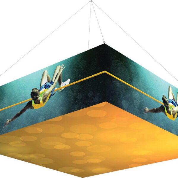 10Ft x 3Ft Backlit Square Hanging Structure