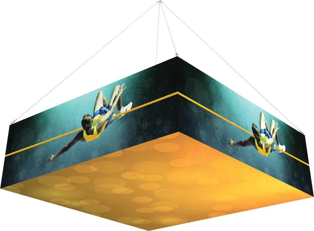 10Ft x 3Ft Backlit Square Hanging Structure
