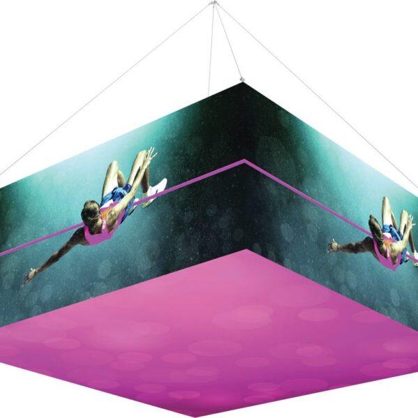 10Ft x 4Ft Backlit Square Hanging Structure