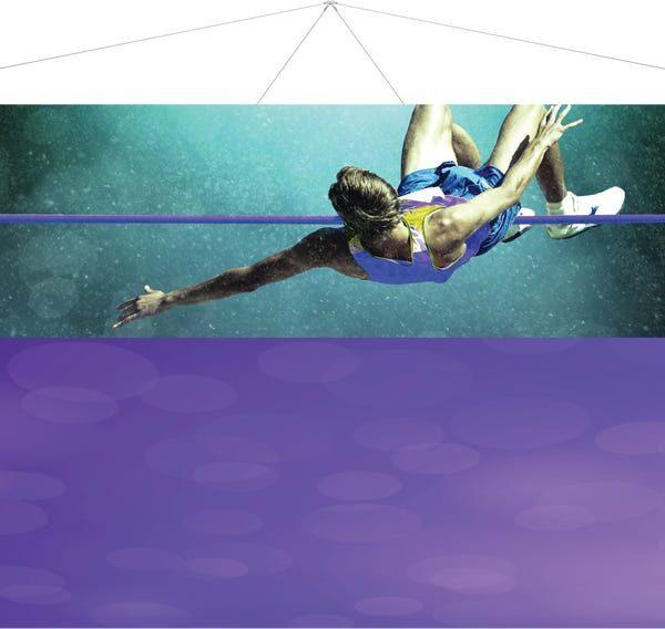 12Ft x 3Ft Backlit Square Hanging Structure