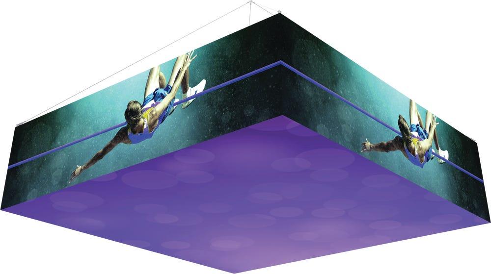 12Ft x 3Ft Backlit Square Hanging Structure