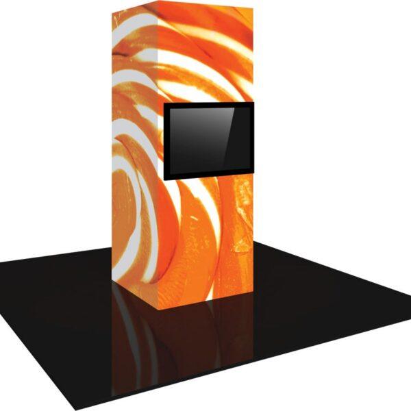 Vector Frame Modular Backlit Monitor Tower 01 (3' x 8')