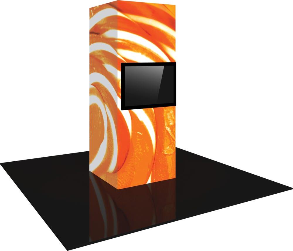 Vector Frame Modular Backlit Monitor Tower 01 (3' x 8')