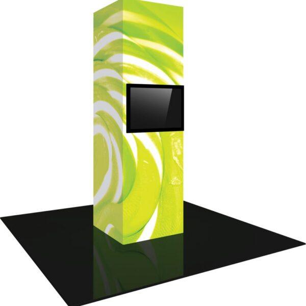 Vector Frame Modular Backlit Monitor Tower 03 (3' x 10')